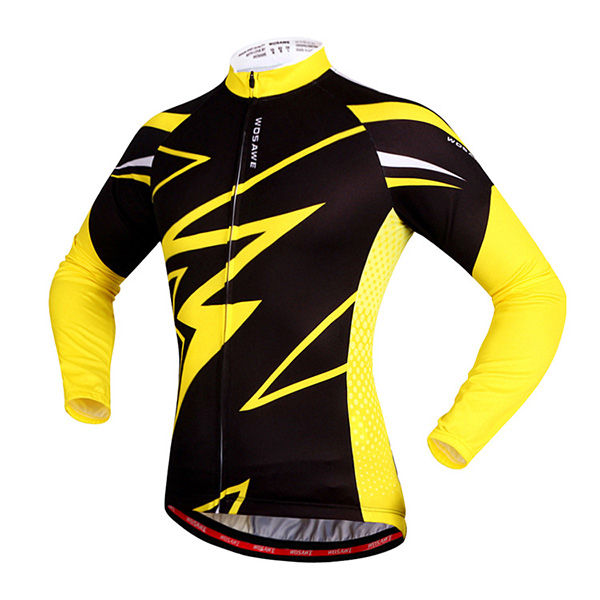 Chic Spring Outdoor Long Sleeves Pants Lightning Design Cycling Suits
