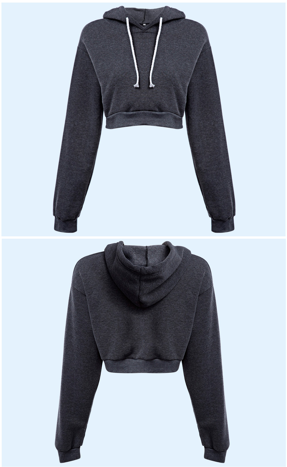 Casual Hooded Color Women Hoodie