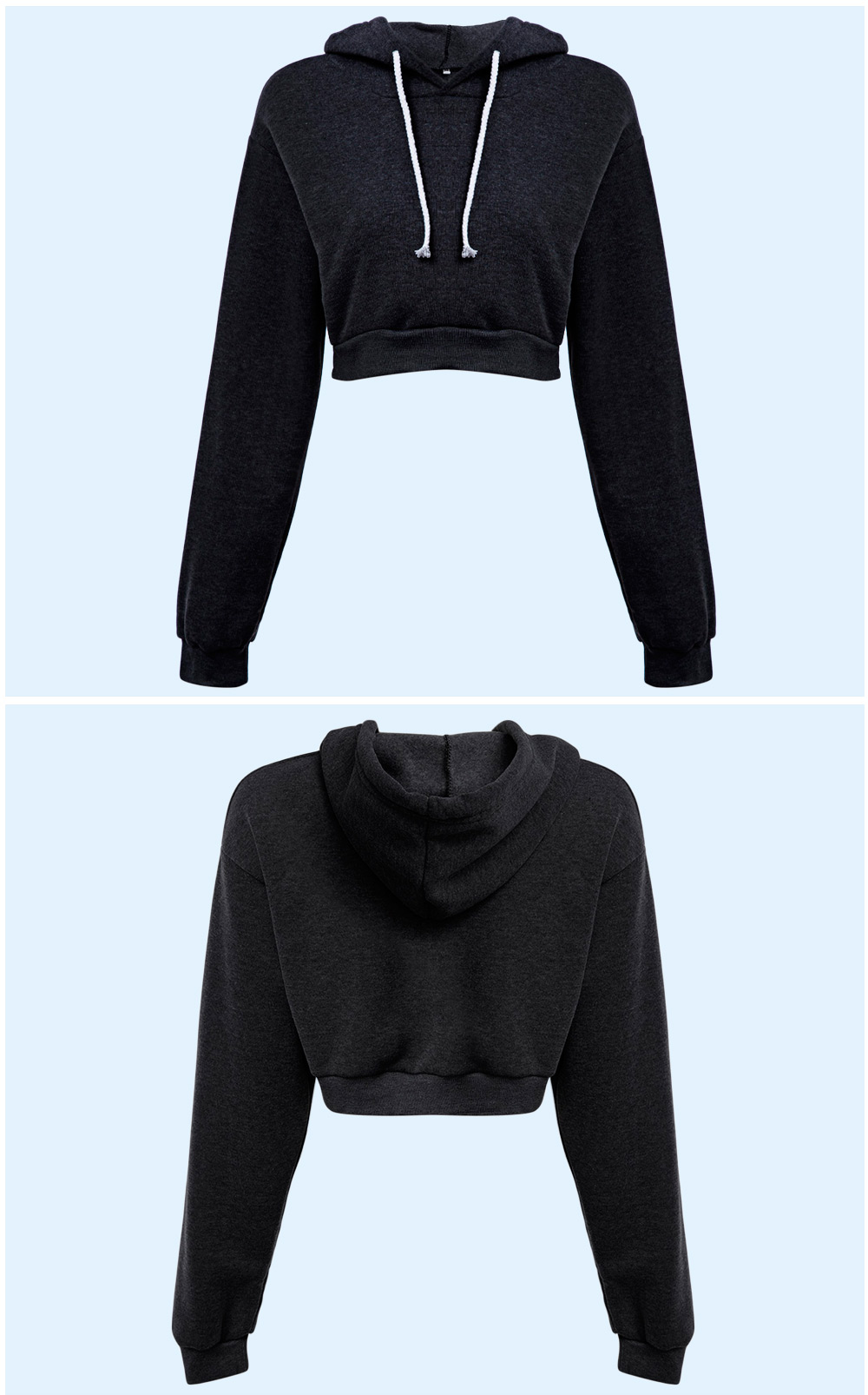 Casual Hooded Color Women Hoodie