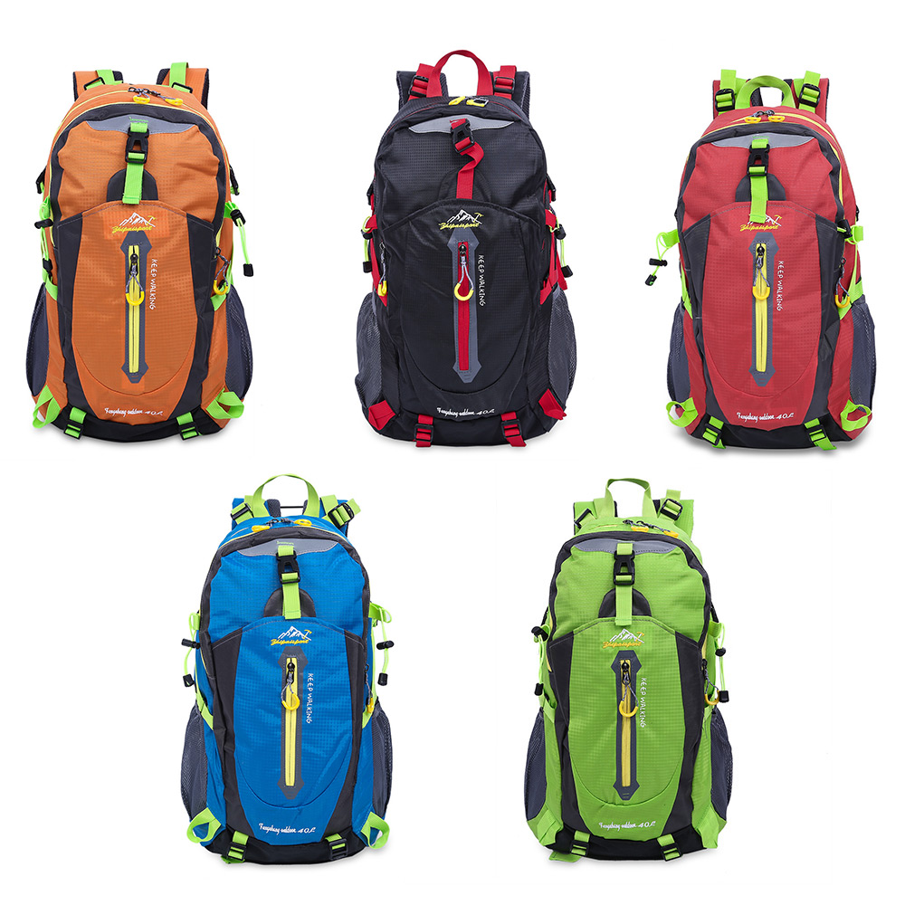 Unisex Patchwork Color Block Water Resistant Portable Bag Travel Outdoor Backpack