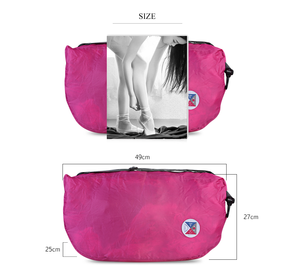 Guapabien Foldable Multiple Carry Ways Light Portable Travel Storage Bag Small Pouch