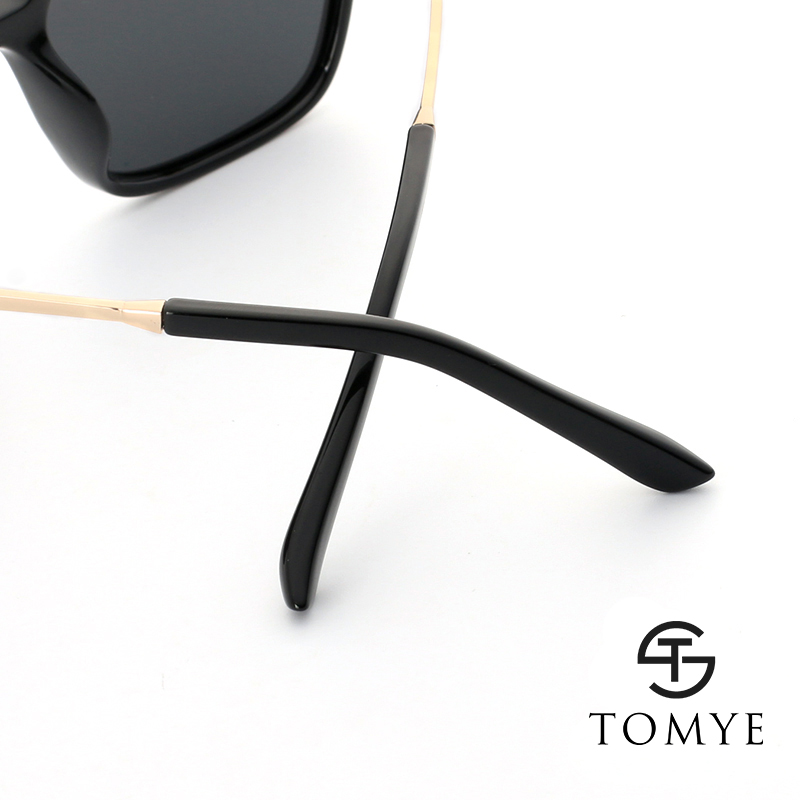 TOMYE 9926 2017 New PC Metal Square Fashion Polarized Sunglasses for Men and Women