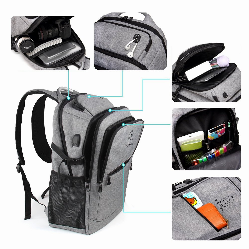 Men'S Business Computer Bags Casual Backpack