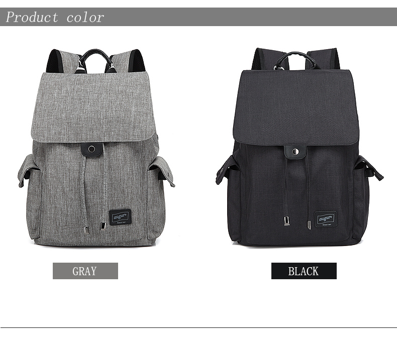 AUGUR Brand Backpack Multifunction USB Charging Men Women Casual Travel Teenager Student School Bag