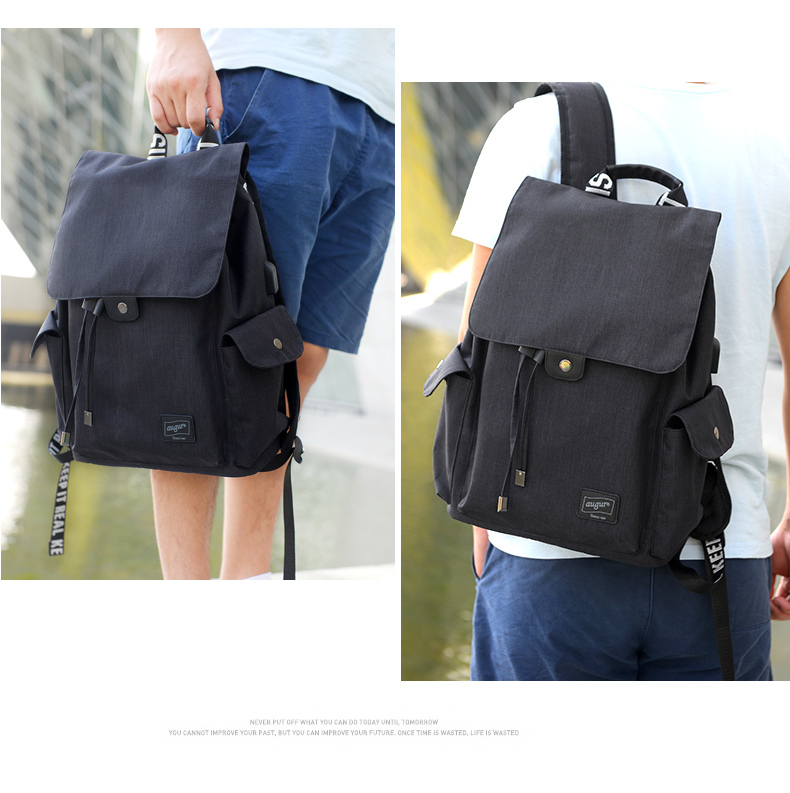 AUGUR Brand Backpack Multifunction USB Charging Men Women Casual Travel Teenager Student School Bag
