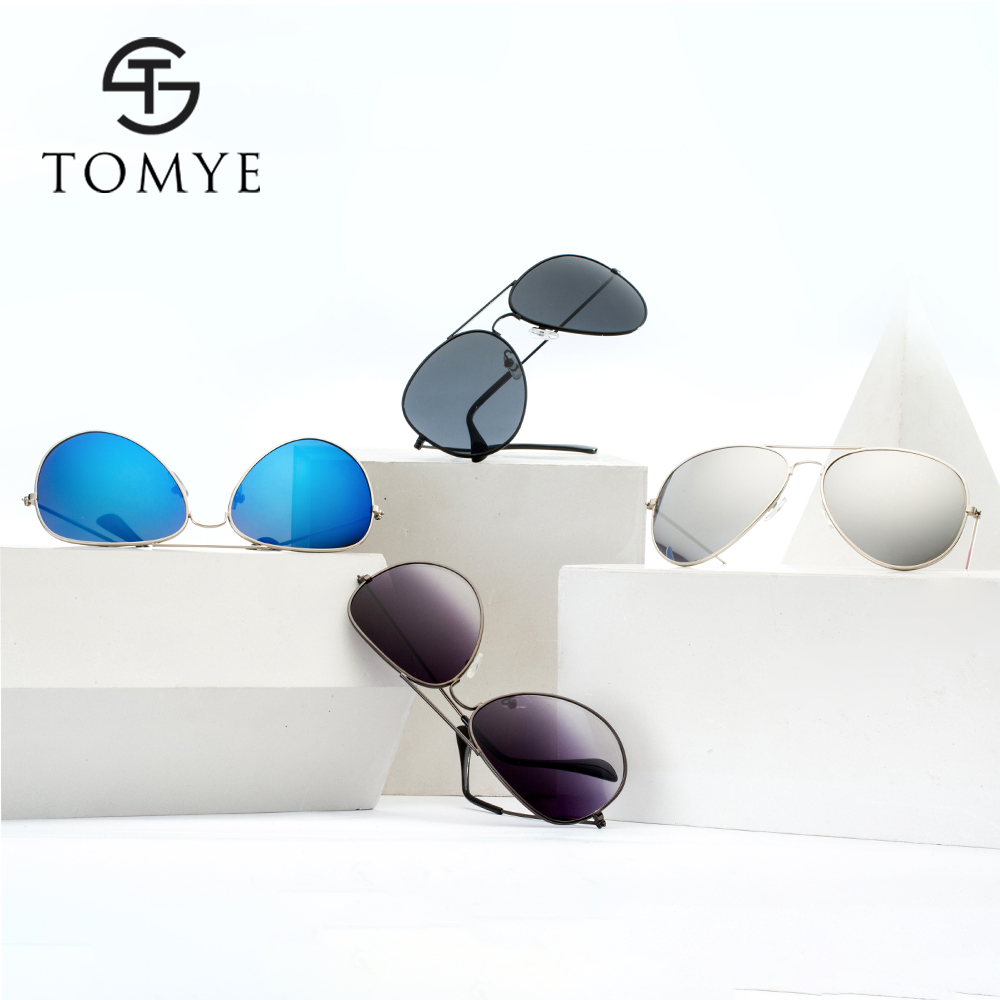 TOMYE 3026B Unisex Fashion Casual Aviator Sunglasses