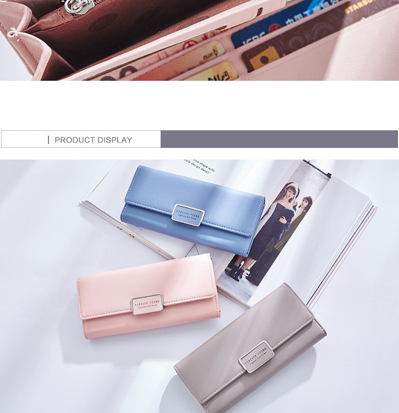 Fashion Women Wallet Clutch Purse Female Long Leather Ladies Holder Money Bag