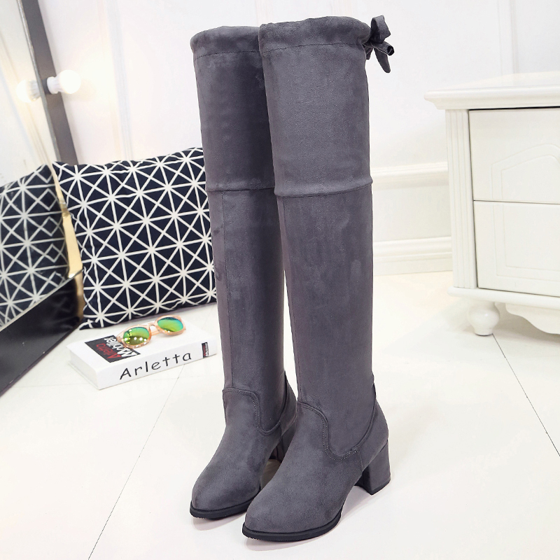 Autumn Winter Boots Velvet Thick Tie Women's Boots