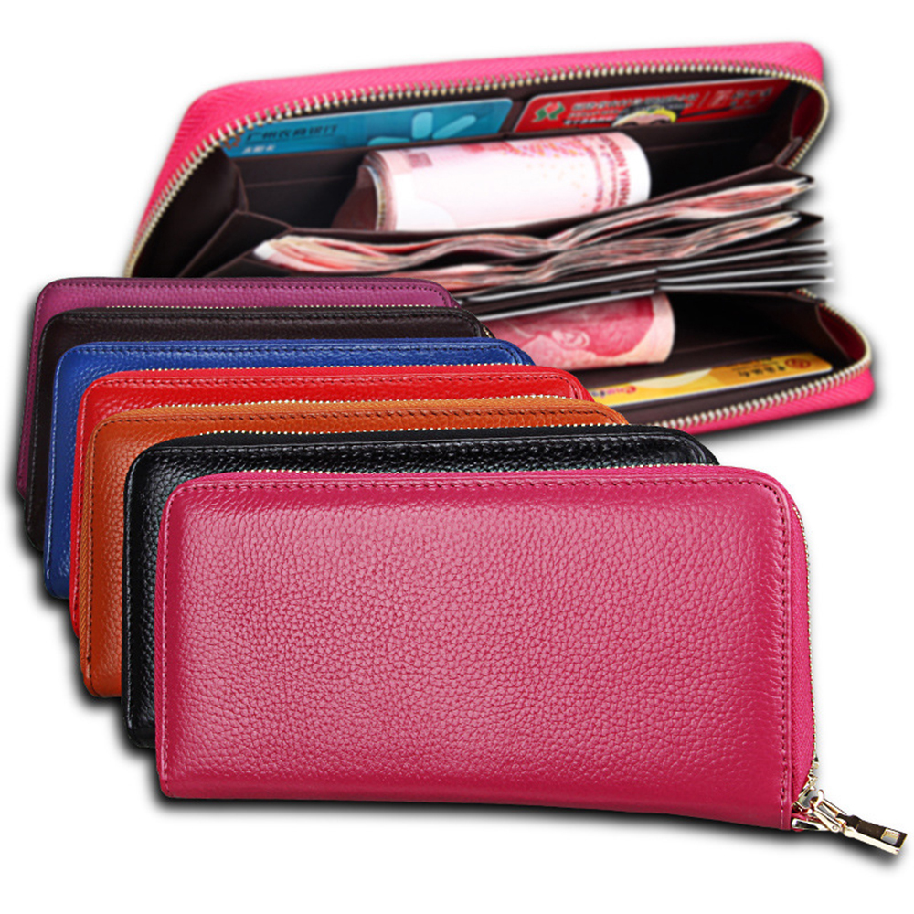 Fashion Women Long Wallets New Style Leather Purses Card Holder Coin Bag Female