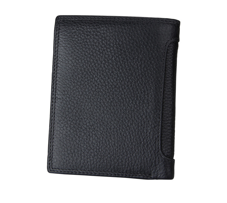 Men Leather Wallet Multifunctional Vertical Section Male Purses