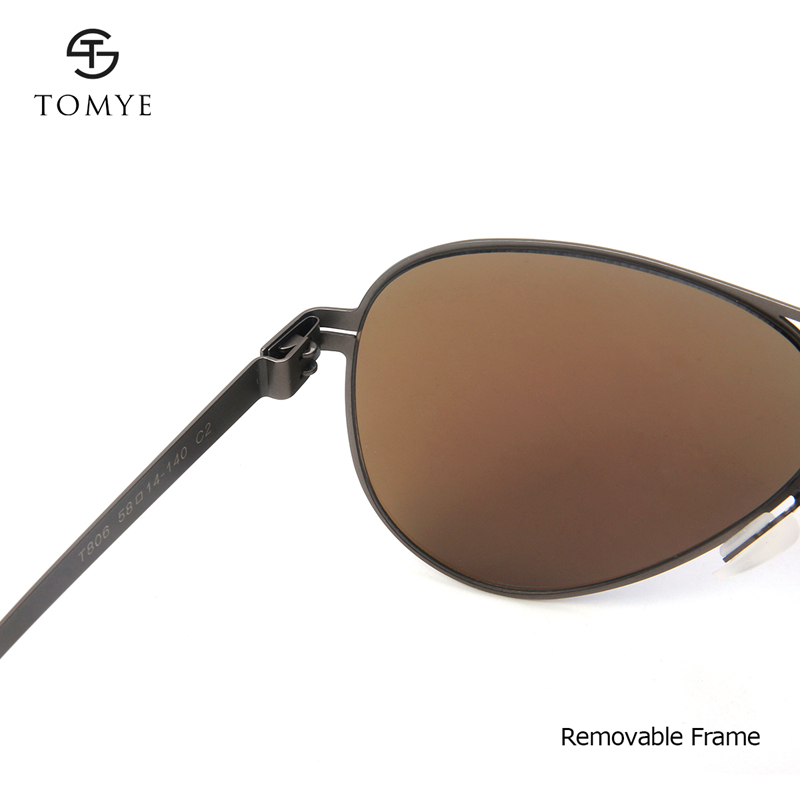 TOMYE T806 Unisex High Quality Polarized Aviator Sunglasses