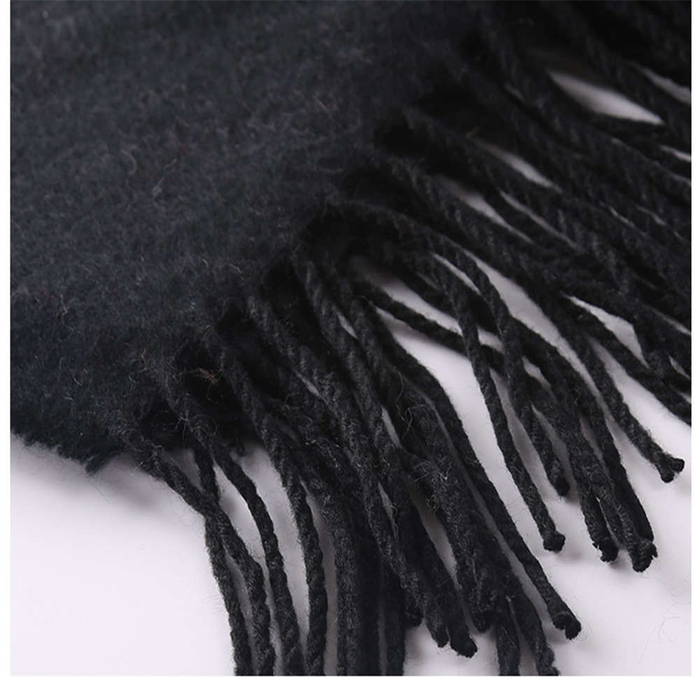 Black ash gradually discoloration of the ancient fringed Scarf Shawl