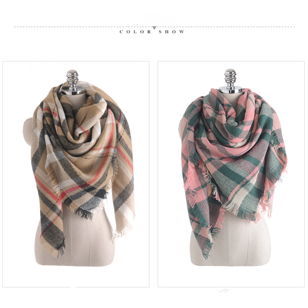 Salybaby New Color Imitation Cashmere Scarf Plaid Scarf