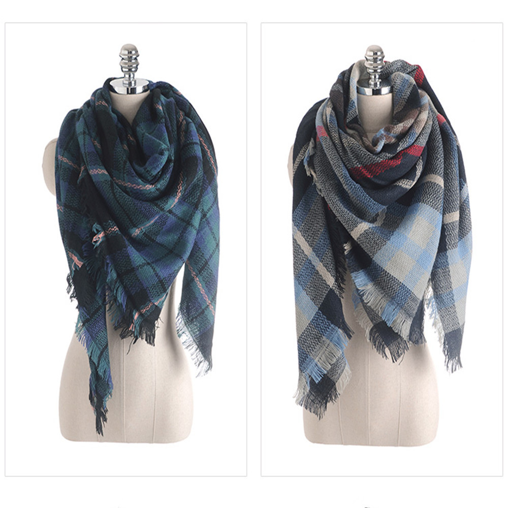 Salybaby New Color Imitation Cashmere Scarf Plaid Scarf