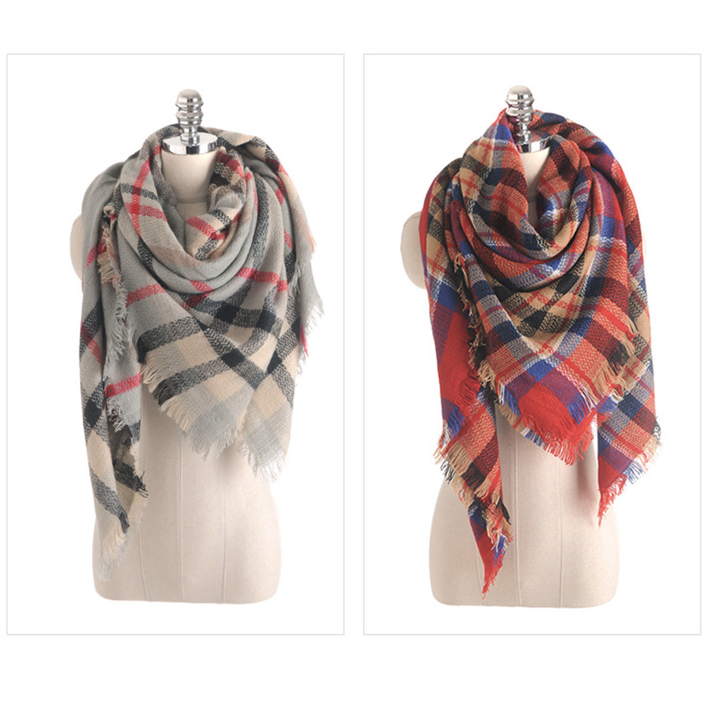 Salybaby New Color Imitation Cashmere Scarf Plaid Scarf