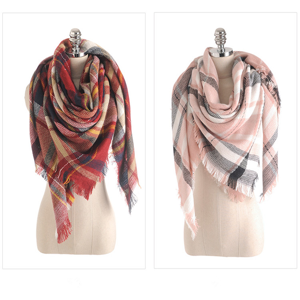 Salybaby New Color Imitation Cashmere Scarf Plaid Scarf