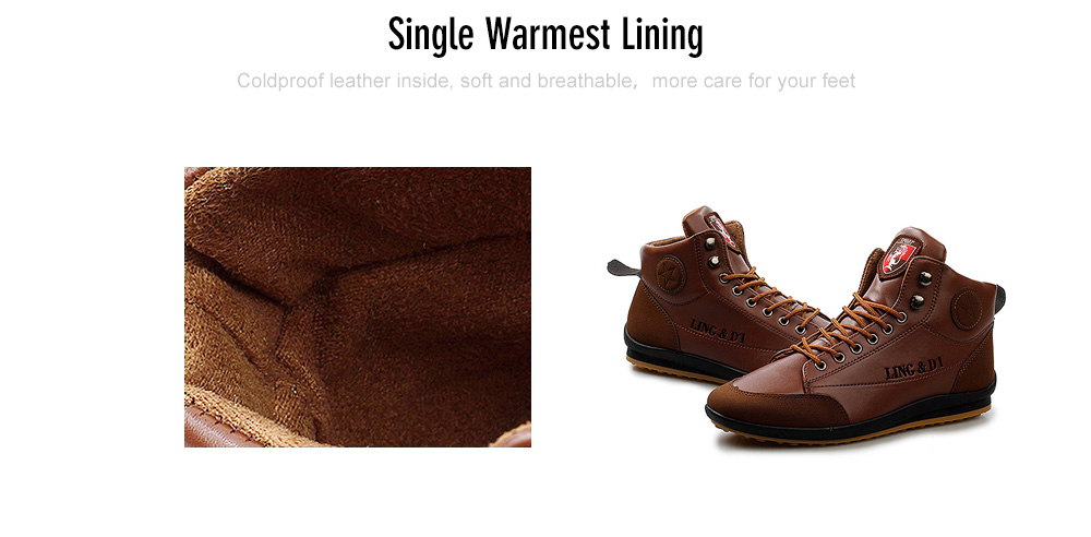 Stylish Warmest Soft Ankle Casual Leather Shoes for Men