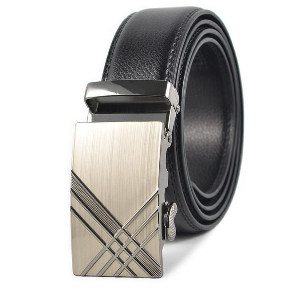 Men's Automatic Fashion Leather Belt Buckle Cattle