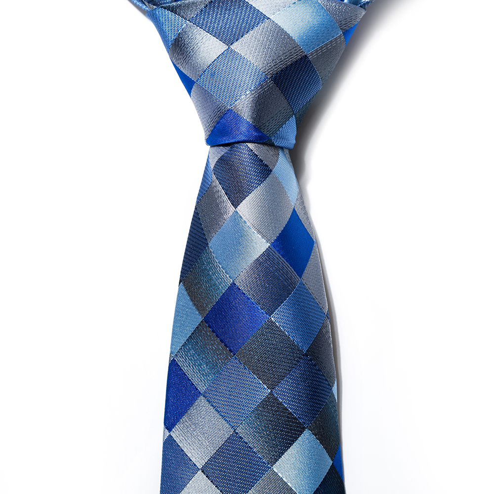 Fashion Men's Accessories Business Necktie Rhombus Lattice All Match Classic Tie