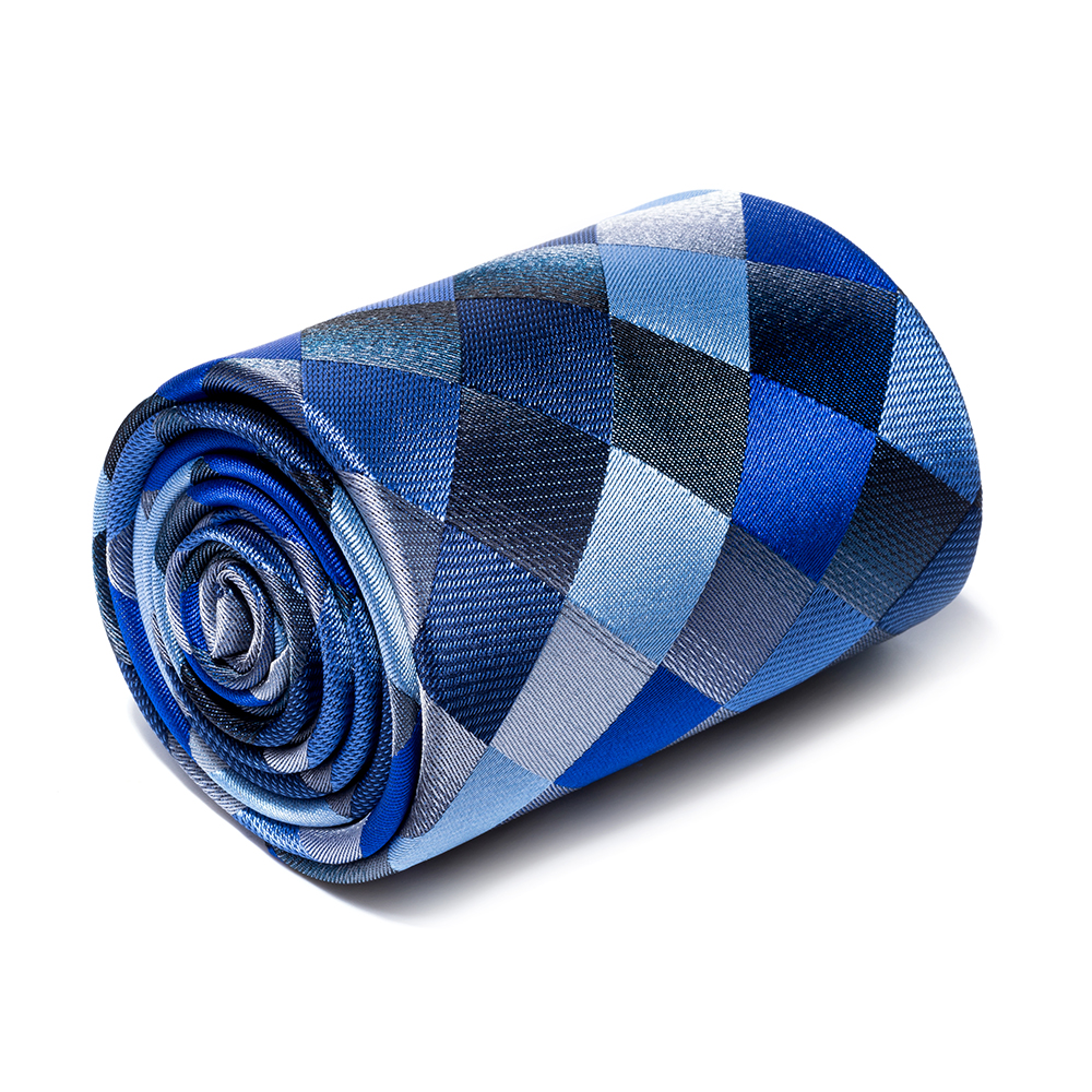 Fashion Men's Accessories Business Necktie Rhombus Lattice All Match Classic Tie