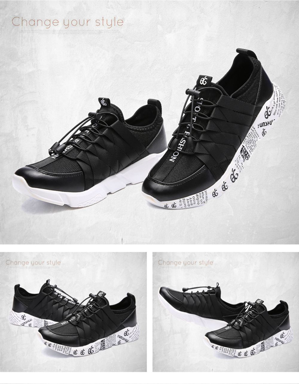 New Personality Lightweight Line Tidal Casual Shoes