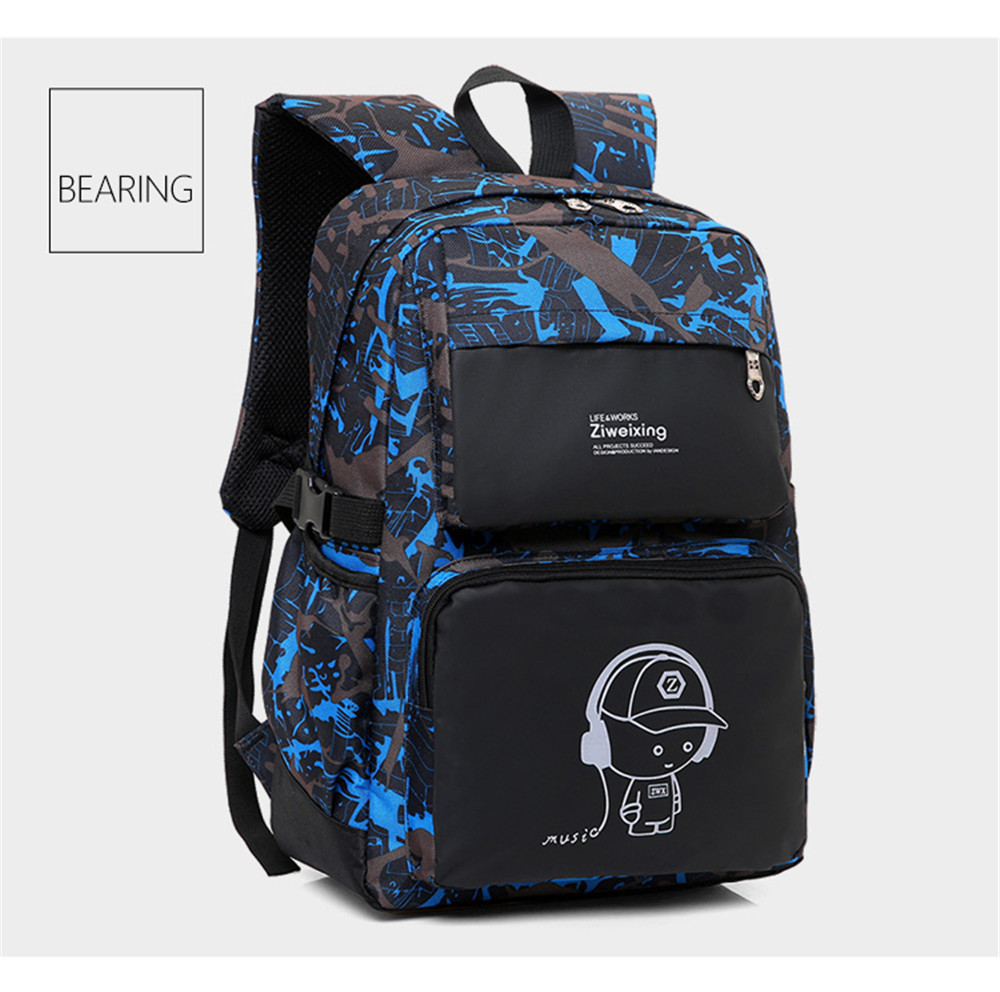 Men Backpacks Luminous Printing Women Backbag High Quality School Bags For Teenage Girls Cute Bookbags Mochila