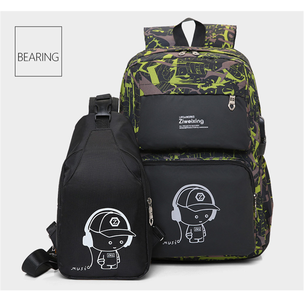 Men Backpacks Luminous Printing Women Backbag High Quality School Bags For Teenage Girls Cute Bookbags Mochila