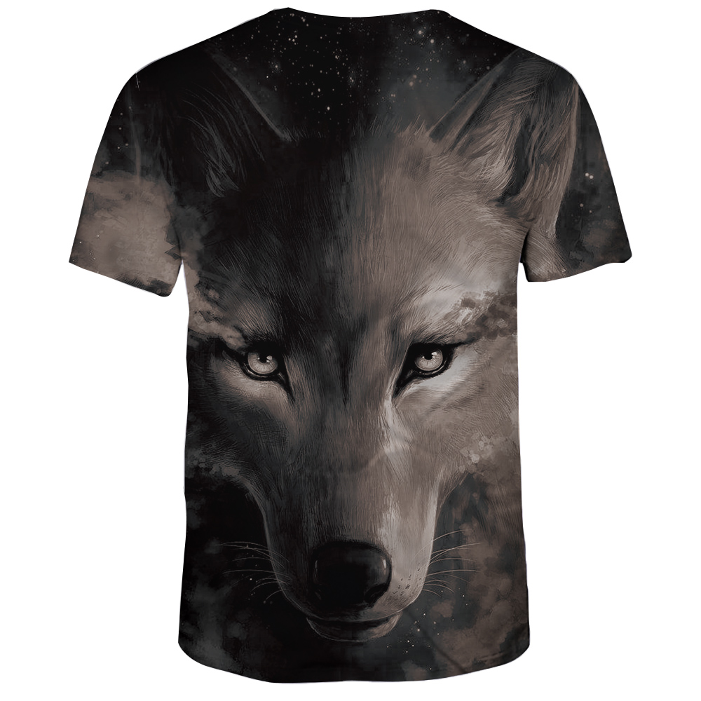 Summer Casual 3D Wolf Print Men's Short Sleeve T-shirt
