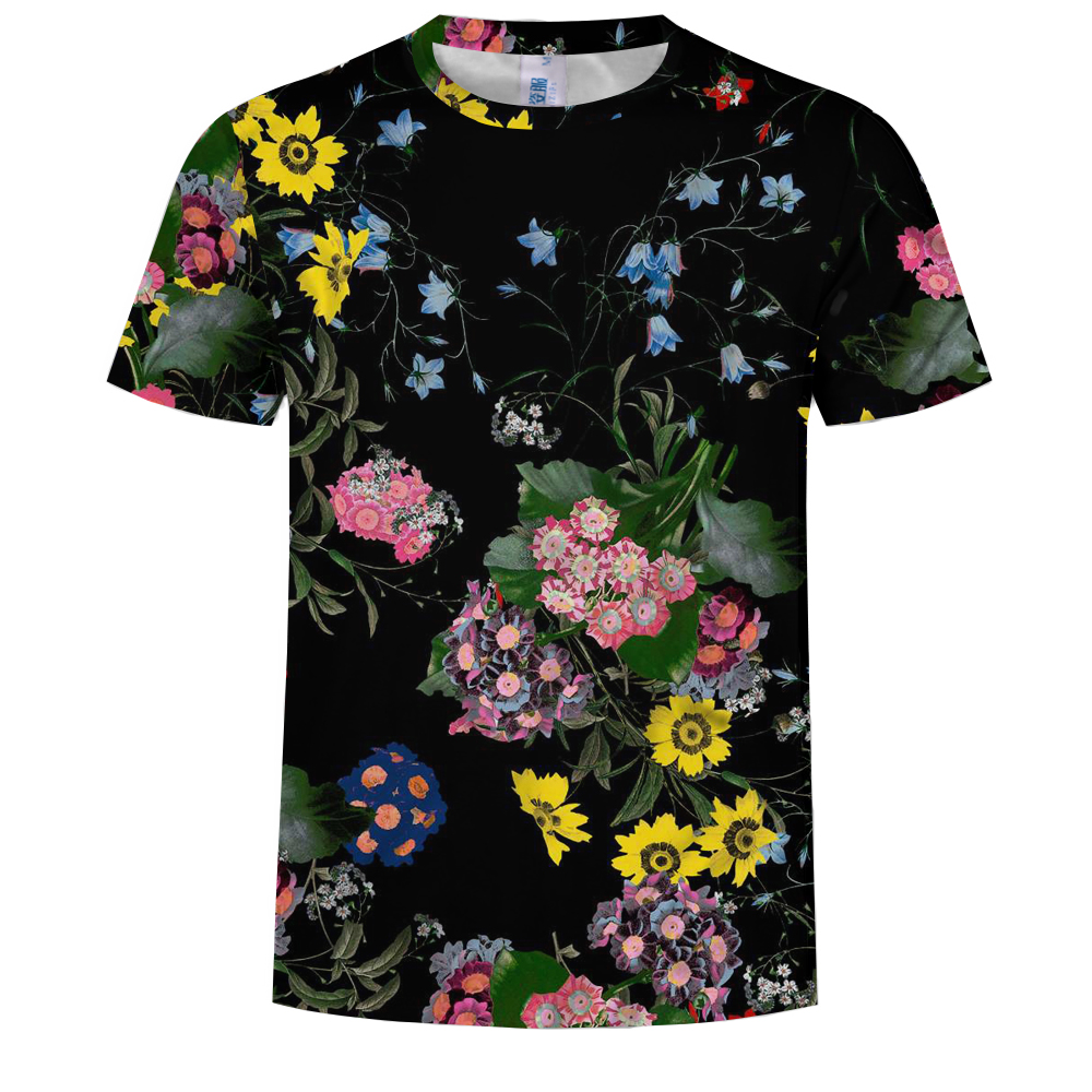 2018 Men's Summer New 3D Print Fashion Sports Short Sleeve T-shirt