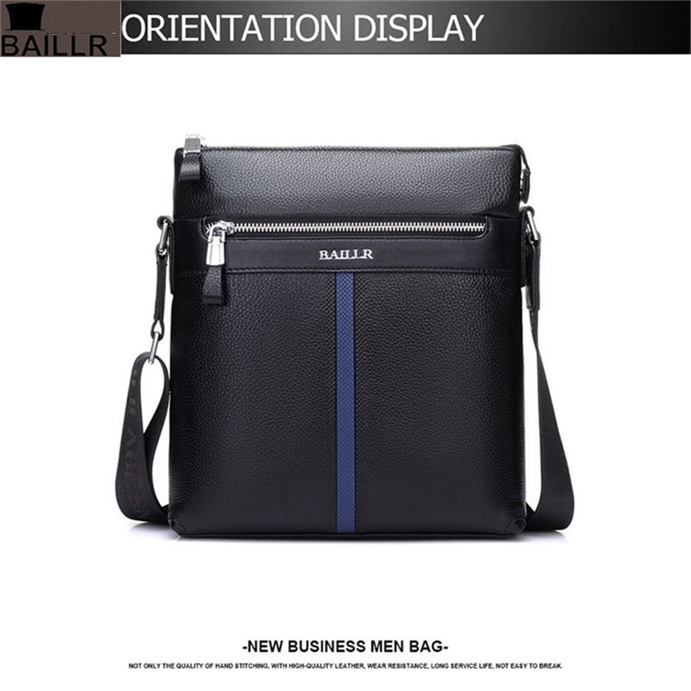 High Quality Men'S Messenger Bags Genuine Leather Man Crossbody Shoulder Bag