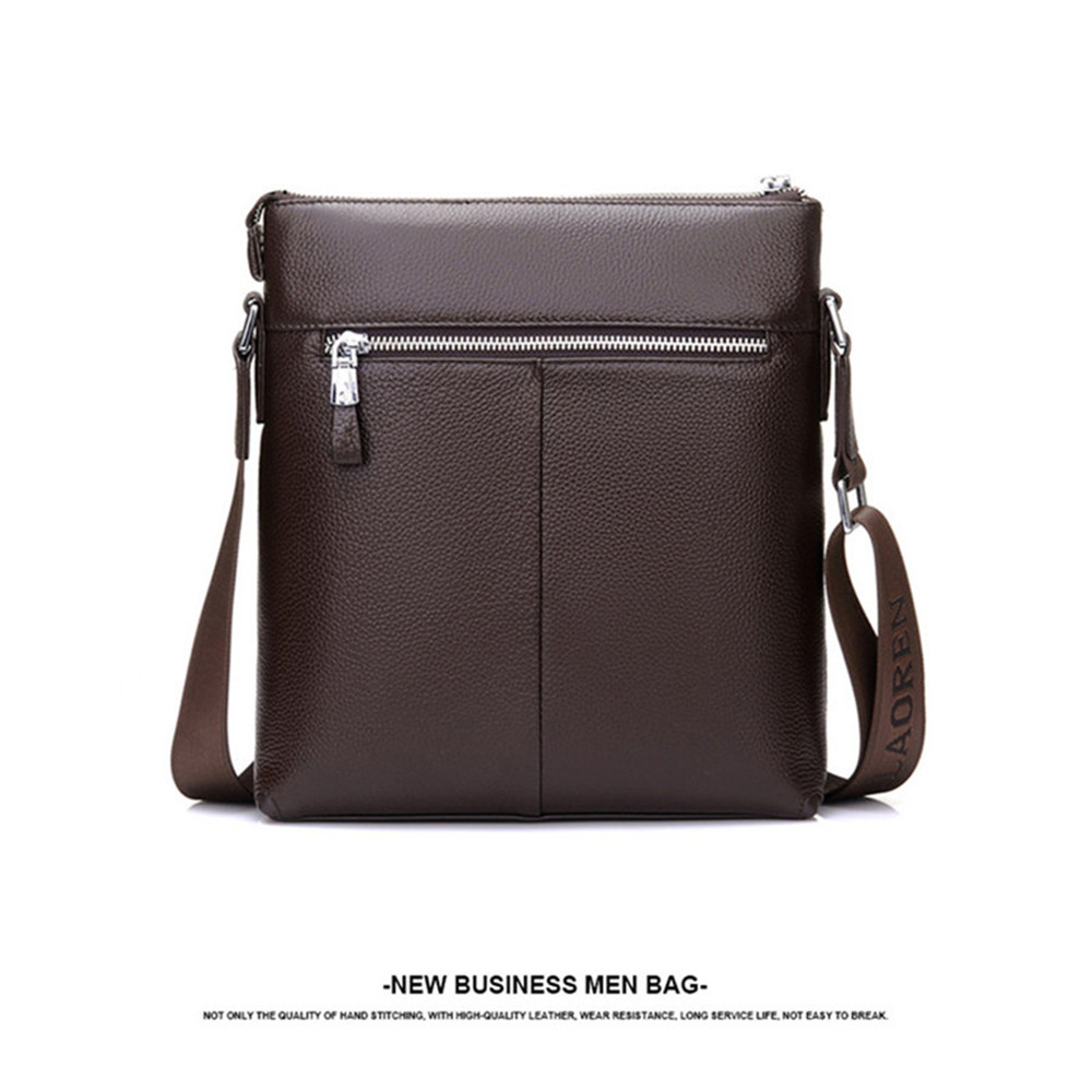 High Quality Men'S Messenger Bags Genuine Leather Man Crossbody Shoulder Bag