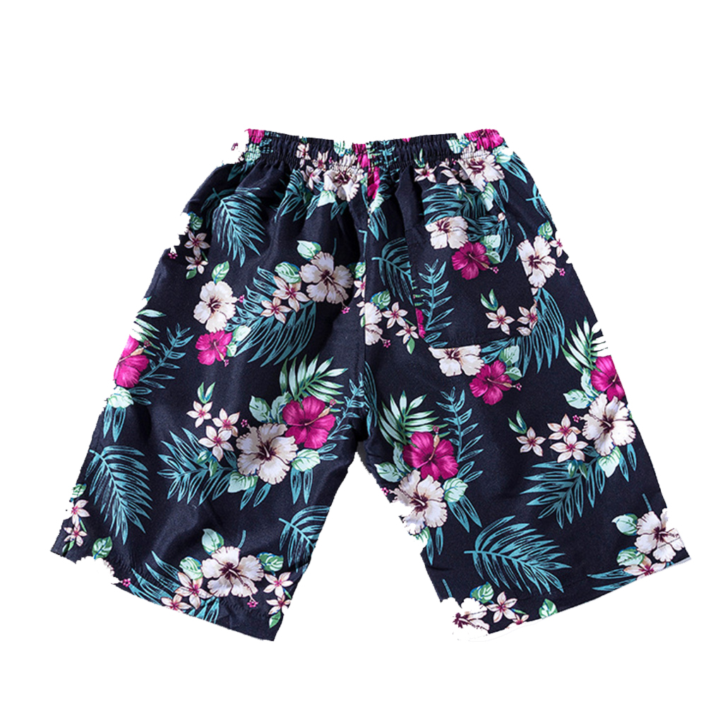 Summer Men's Fast Dry Pants Seaside Holiday Shorts Printed Swimming Beach Pants