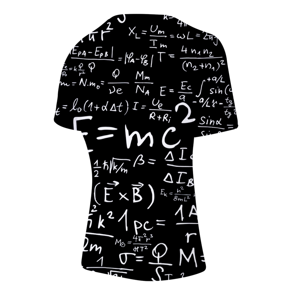 2018 New Equation Print 3D T-Shirt