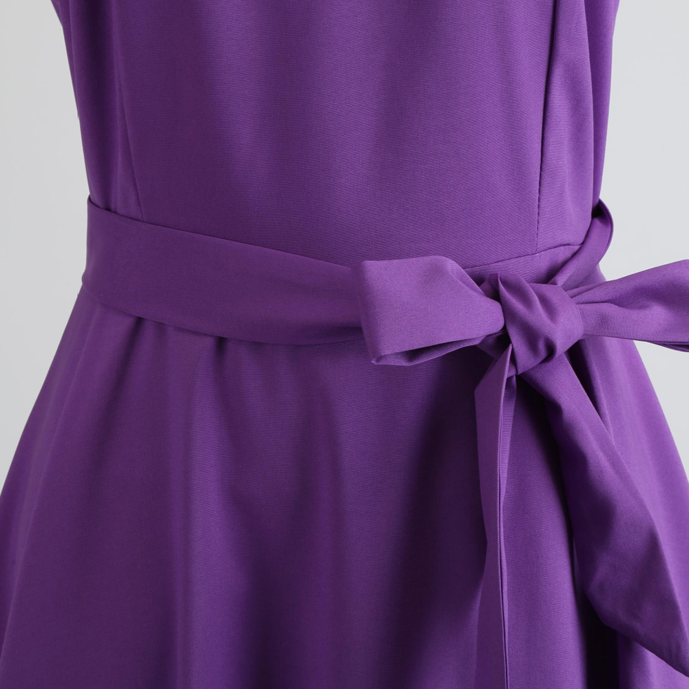 Hepburn Vintage Series Women Dress Spring And Summer Grenadine Stitching Design Sleeveless Belt Retro Corset Dress