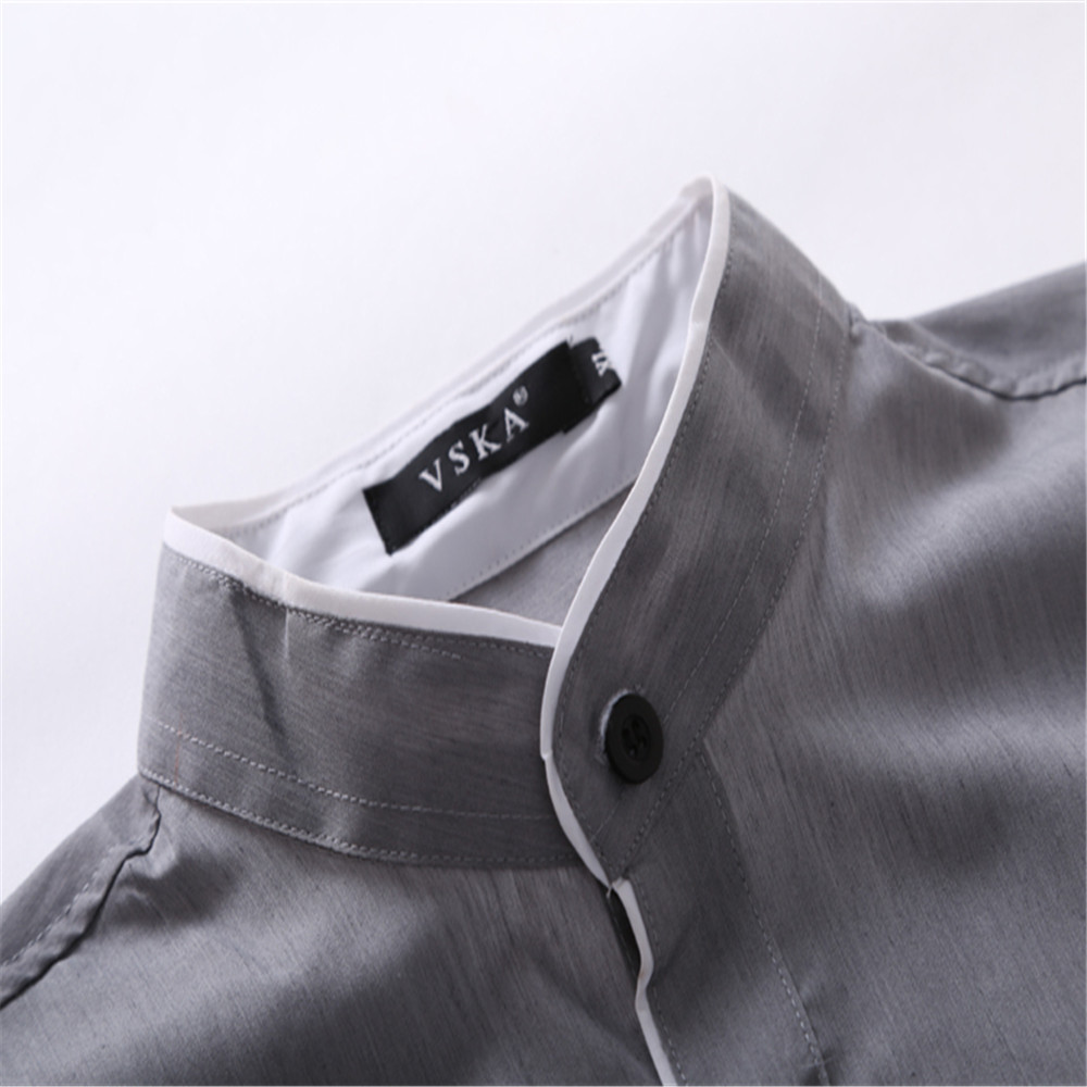 New Personality Striped Casual Collar Men's Slim Long-Sleeved Shirt