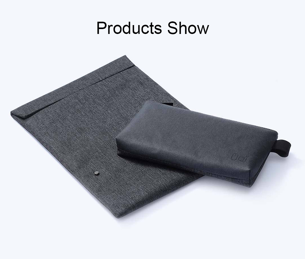 90fen Simple Urban Laptop Sleeve Protective Bag + Accessories Bag 2pcs