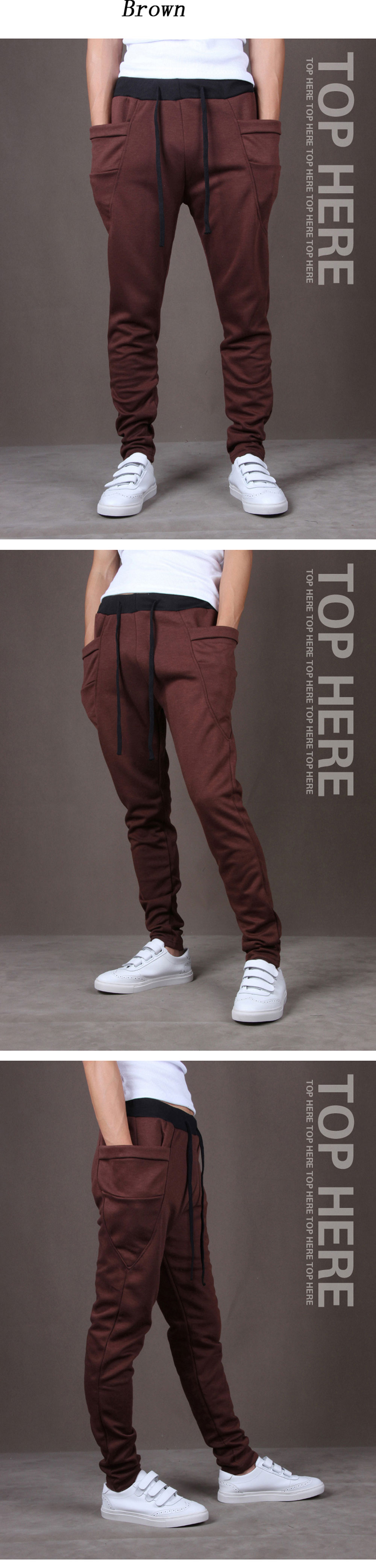 Men's Sports Casual Pants Trend Harem Pants Cheap Walking Pants