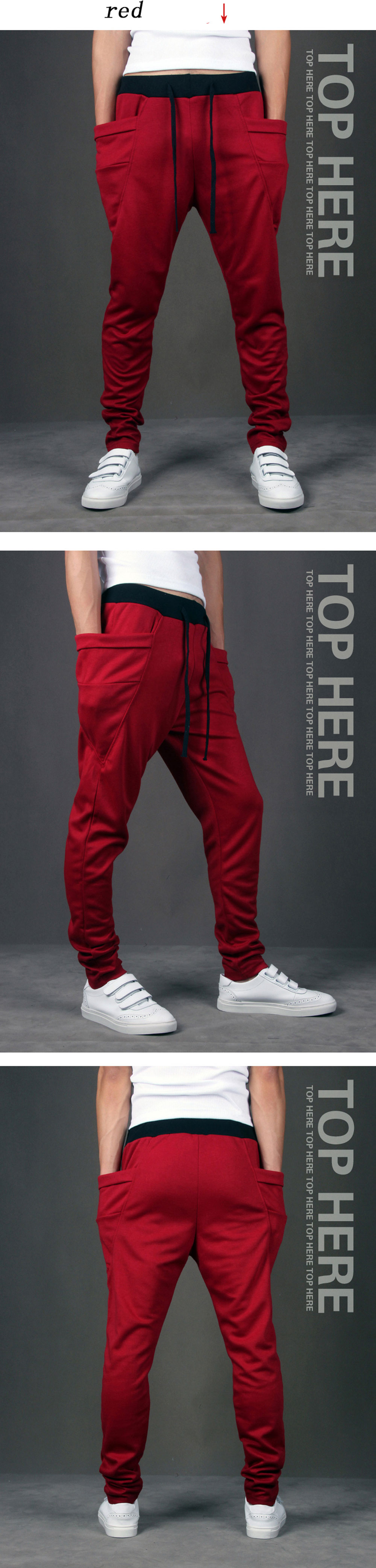 Men's Sports Casual Pants Trend Harem Pants Cheap Walking Pants