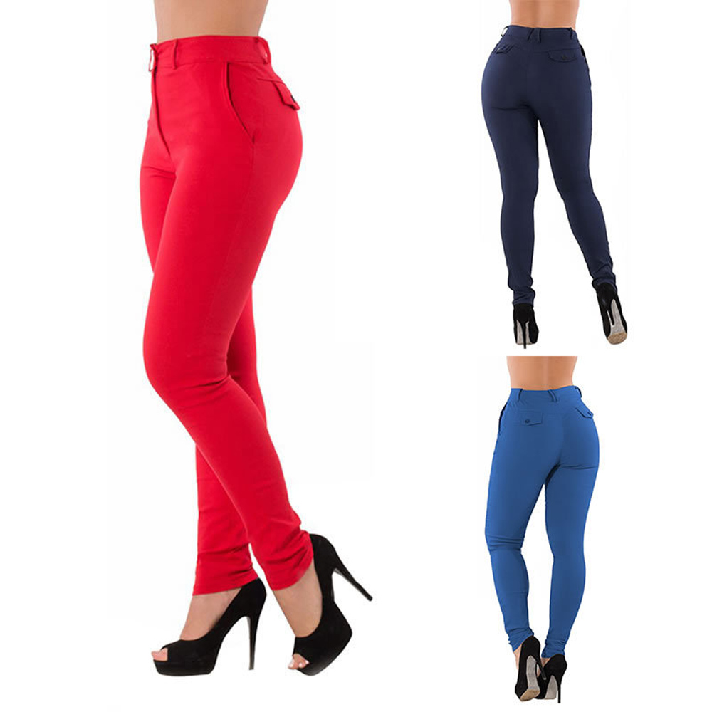 Plus Size fashion Solid Color Pencil Pants