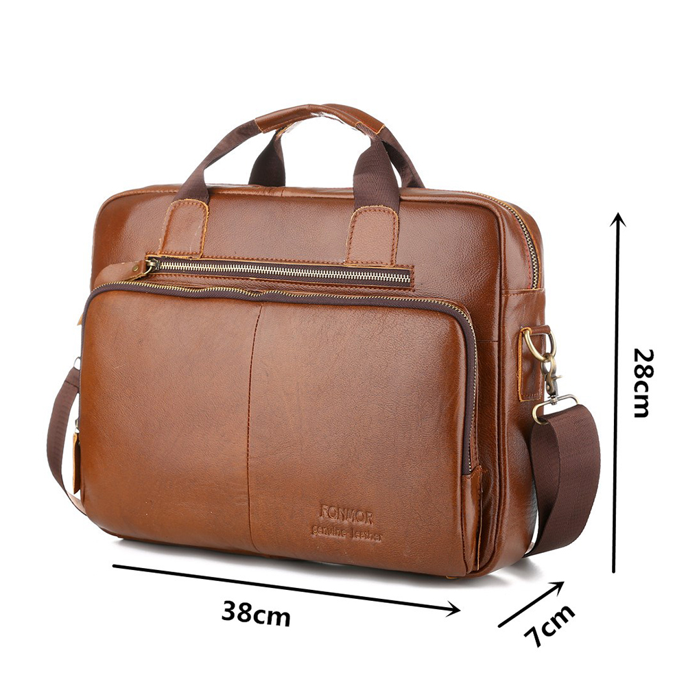 New Arrival Business Causal Men Genuine Leather Briefcase 15 Inch Handbag New Arrival Business Causal Men Genuine Leather Briefcase 15 Inch Handbag