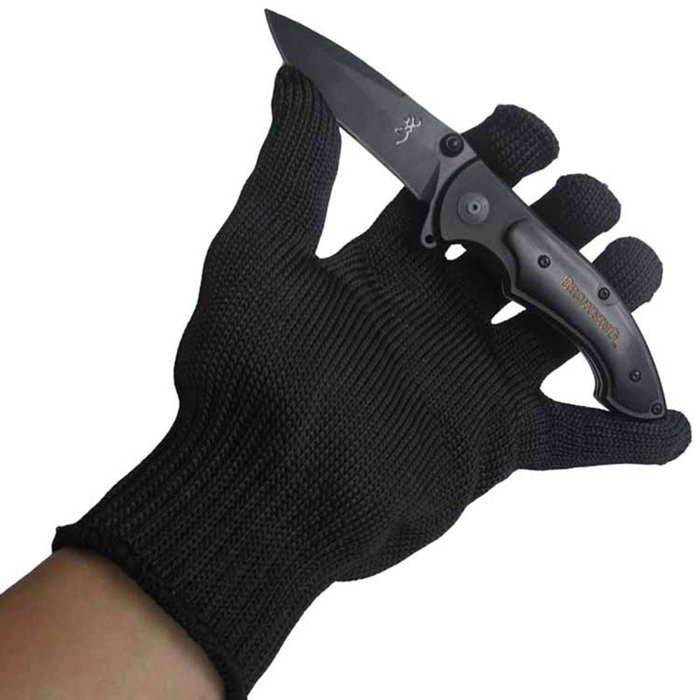 A pair of anti cut protective self-defense level 5 wire gloves