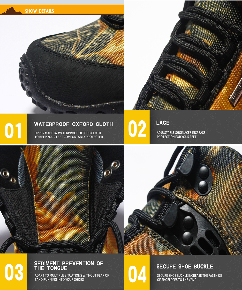 High-top Outdoor Camouflage Hiking Shoes for Men