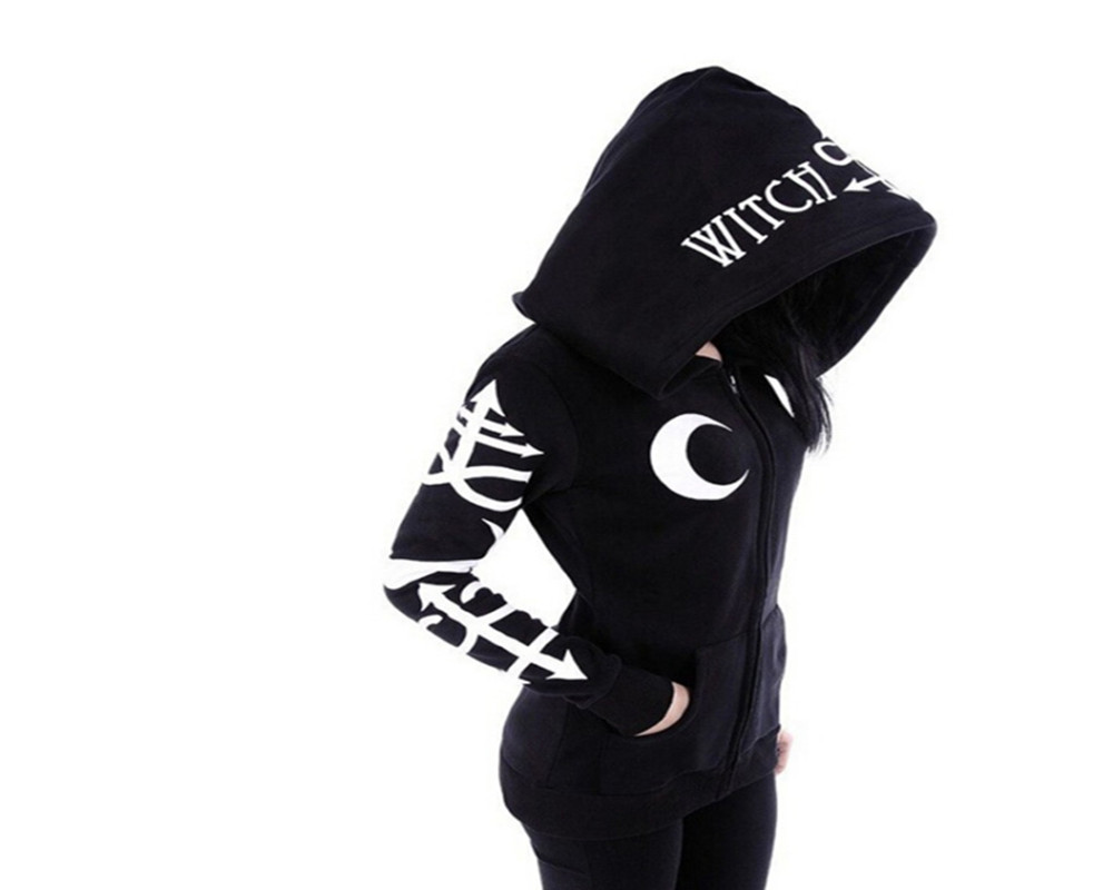 A Black Hoodie with A Moon Pattern