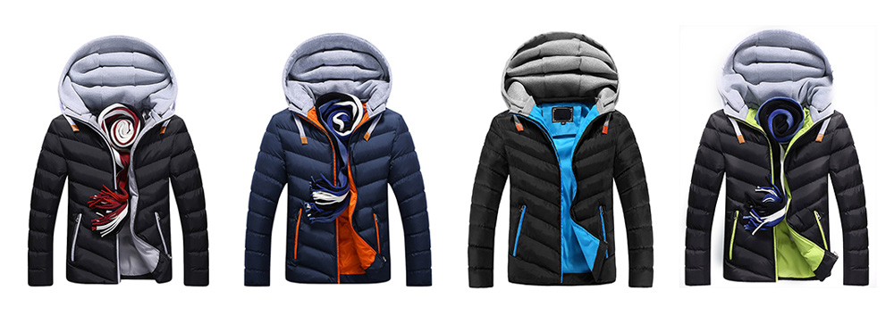 Men's Cotton Padded Down Jacket