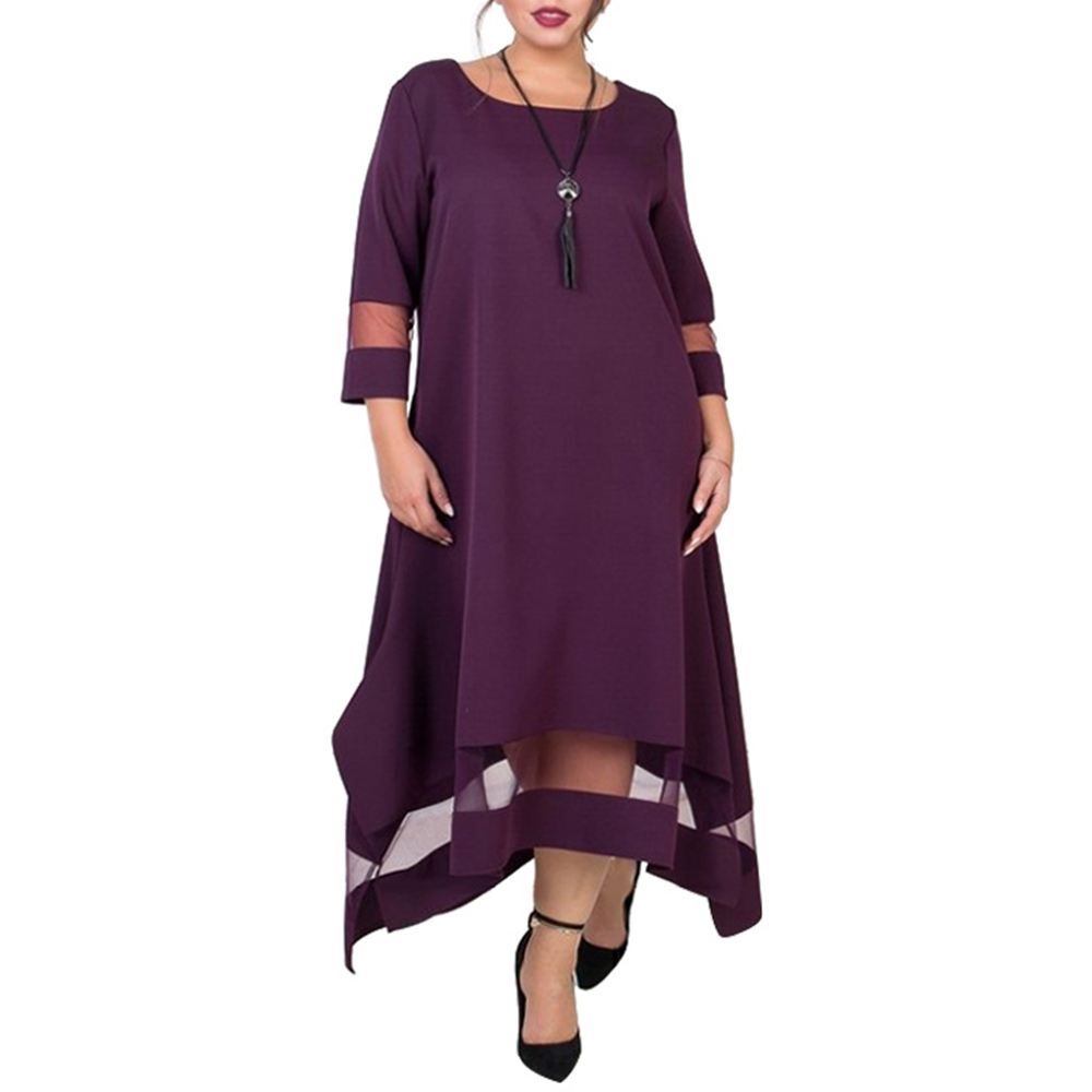 A Line 5xl 6xl Plus Size Dress Mesh Elegant Women Dress Large Size Long Maxi