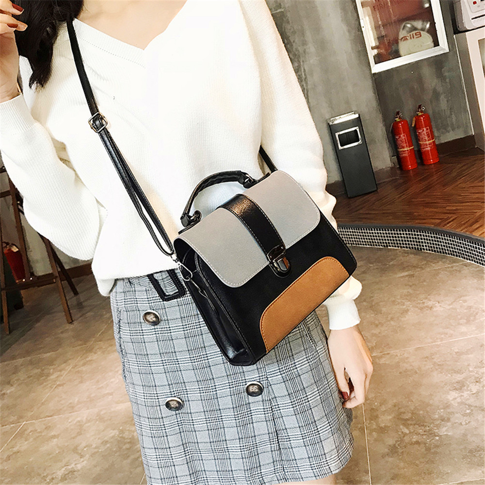 Stylish Stitched Single-Shoulder Slanted Straddle Bag