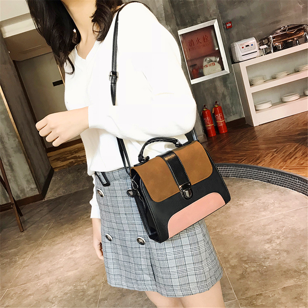 Stylish Stitched Single-Shoulder Slanted Straddle Bag