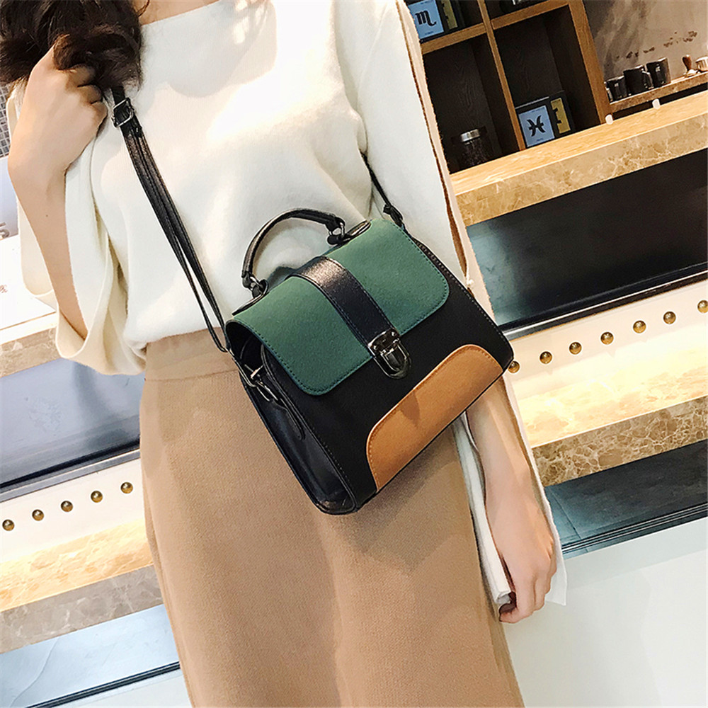 Stylish Stitched Single-Shoulder Slanted Straddle Bag