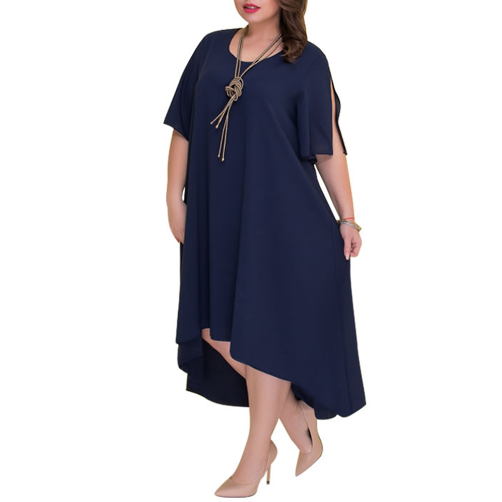 Casual Loose Large Size Summer Irregular Long Dress