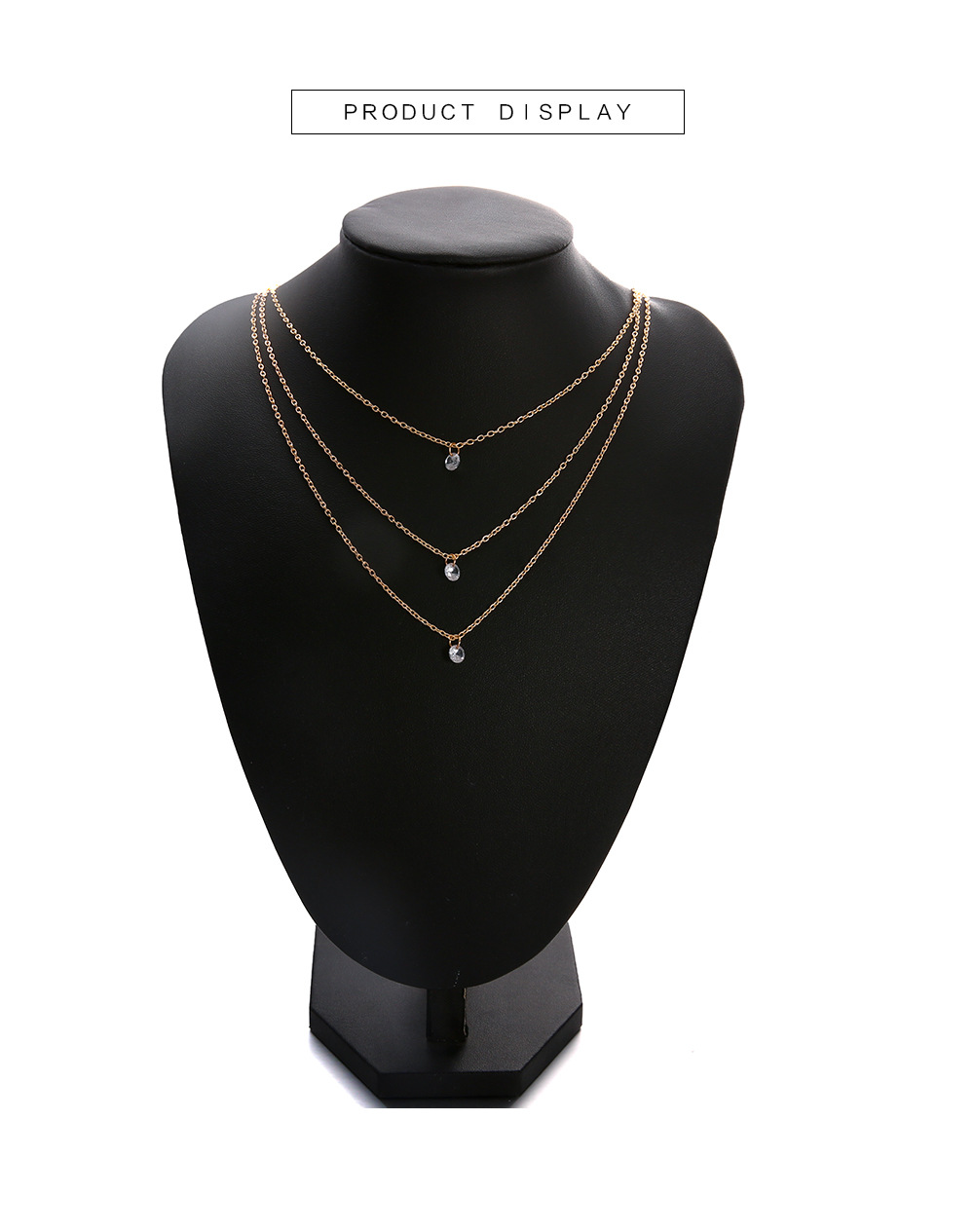 Trendy Women'S Item with A Multi-Layered Zircon Necklace